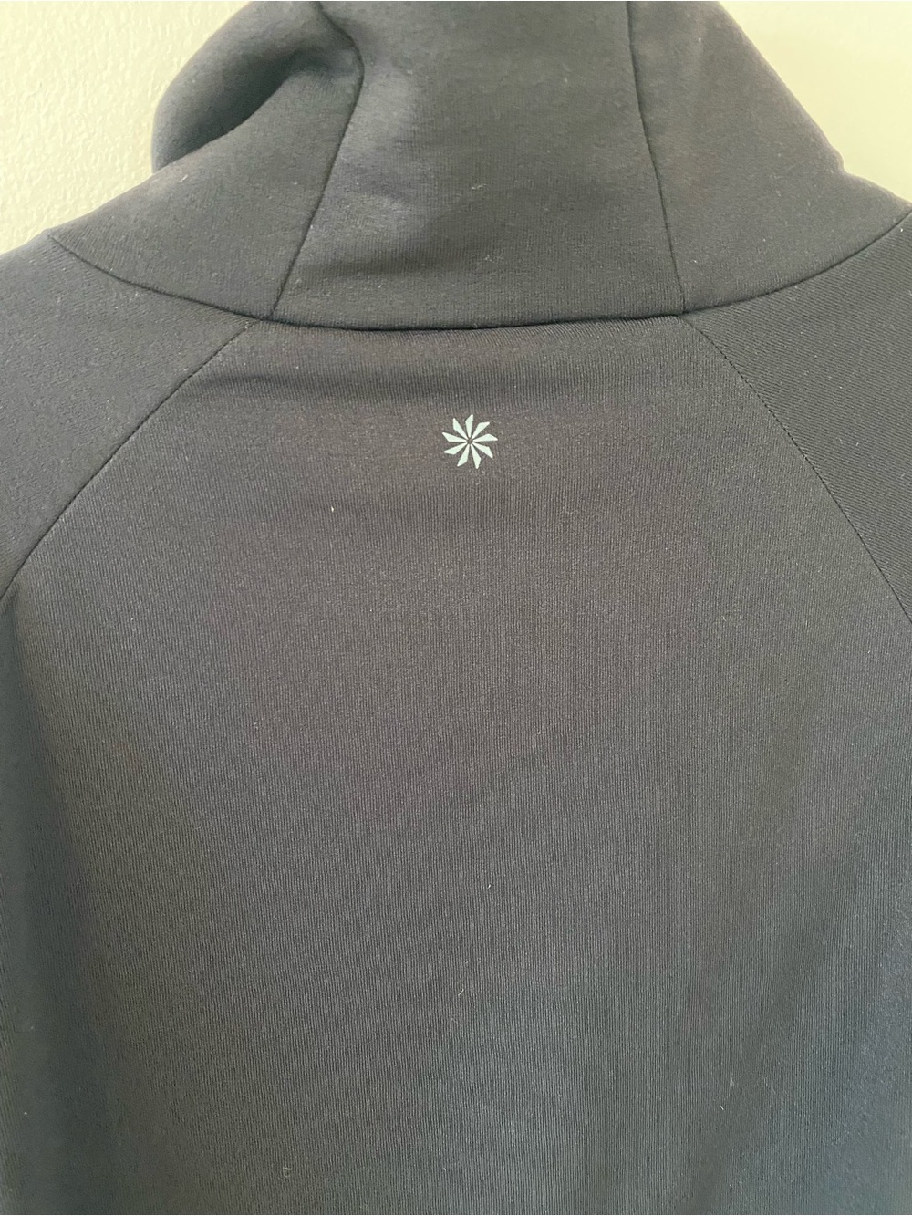 Athleta Black Fleece Lined Roll Neck Pullover Sweatshirt - size large - winter - Picture 7 of 8